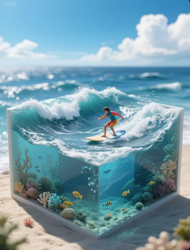 即梦可灵新玩法—3D立体沙盘，适合新手小白