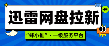 蜂小推，搞懂这些，迅雷网盘推广不再走弯路